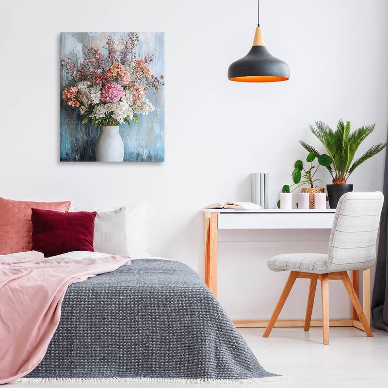 Stupell Hydrangea Vase Still Life Canvas Wall Art Design By Franklyn Gregory