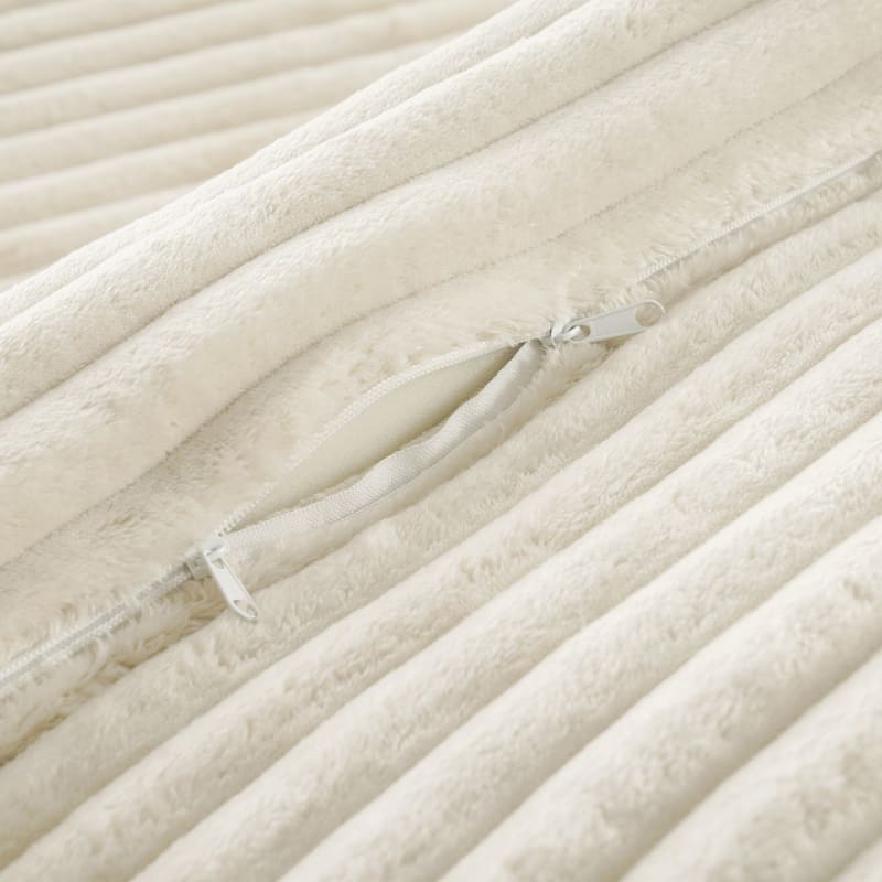 Upholstered Cloud Sectional Couch No Assembly Required L-Shape Chaise with Pillow