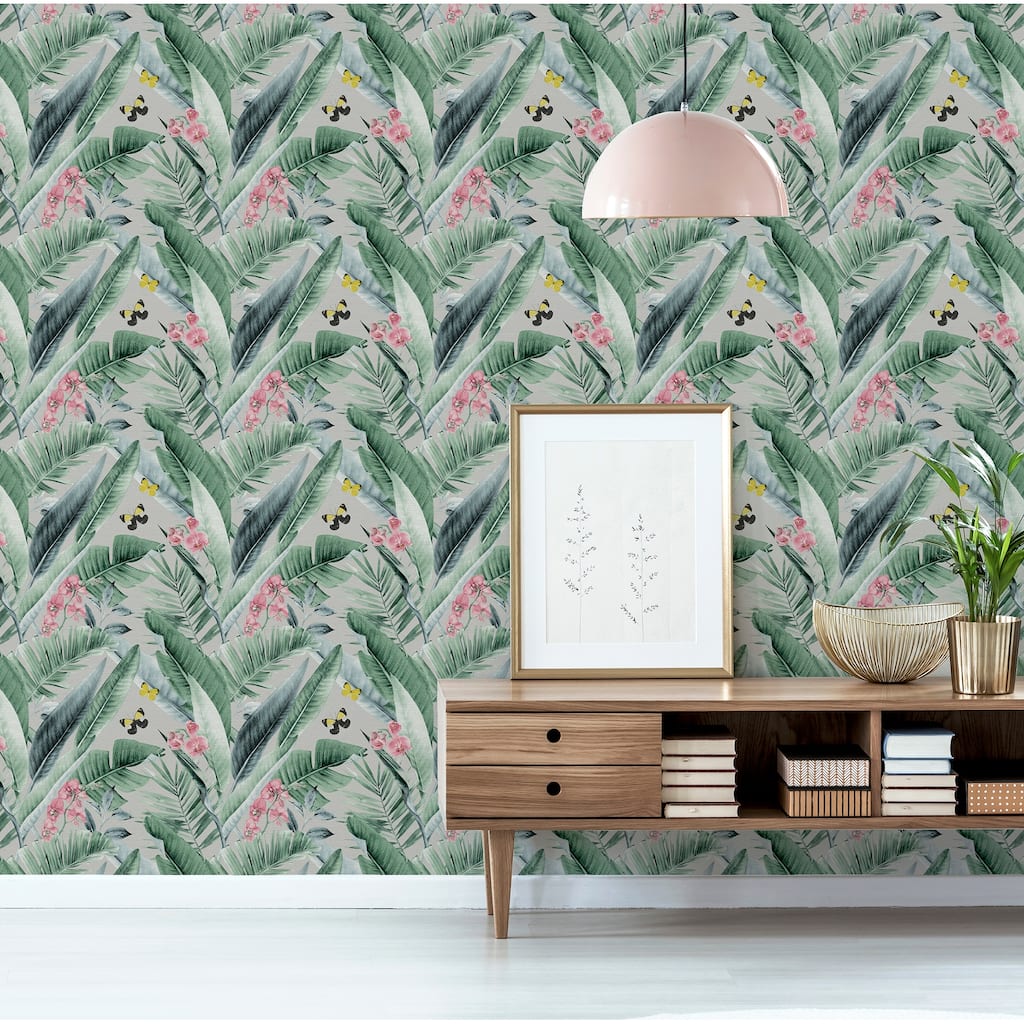 Arthouse Miriam Grey Tropical Wallpaper