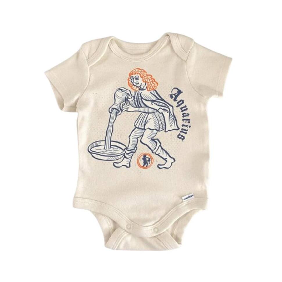 Aquarius Zodiac Constellation - Baby Boy Girl Clothes Infant Bodysuit Funny Cute