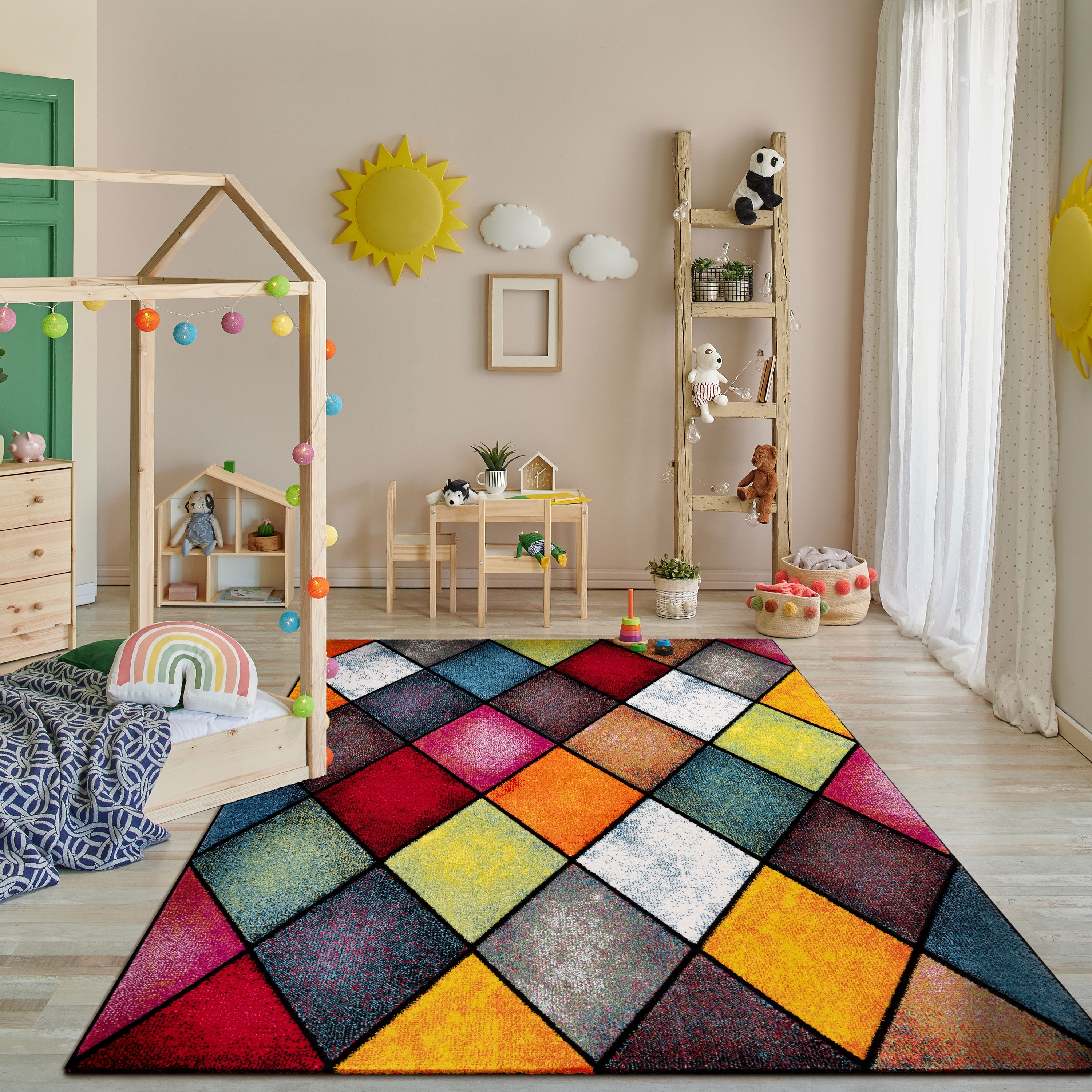 對聯30 Colorful-Area-Rug-With-Modern-