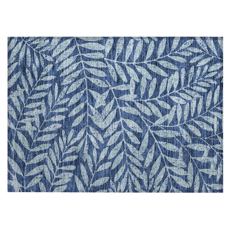 Machine Washable Indoor/ Outdoor Chantille Palm Rug
