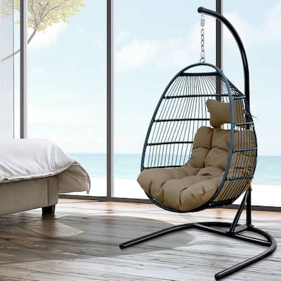Comfortable Egg Chair for Indoor and Outdoor Living, Easy to Assemble Swing Chair for Patio, Garden, and Living Room