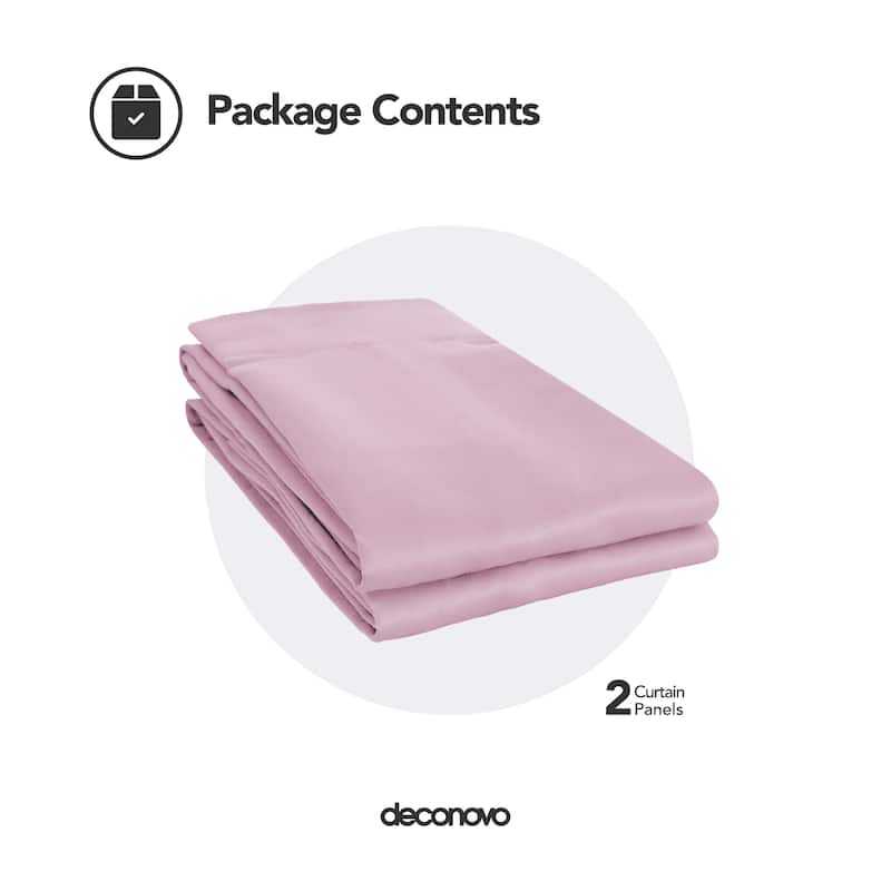 Deconovo Grommet 38 Width Curtain (2 Panel)