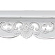preview thumbnail 6 of 8, Rafferty Distressed Console Table - Vintage White Accent Table with Ornate Carved Apron and Shelf, Classic Entryway Table