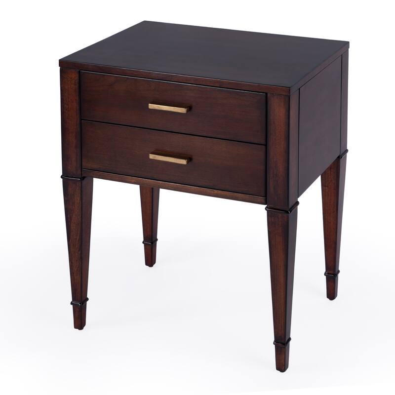 Kai 2 Drawer End Table - Cherry