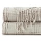 preview thumbnail 17 of 17, Chanasya Solid Plaid Pleated Acrylic Throw Blanket With Tassels
