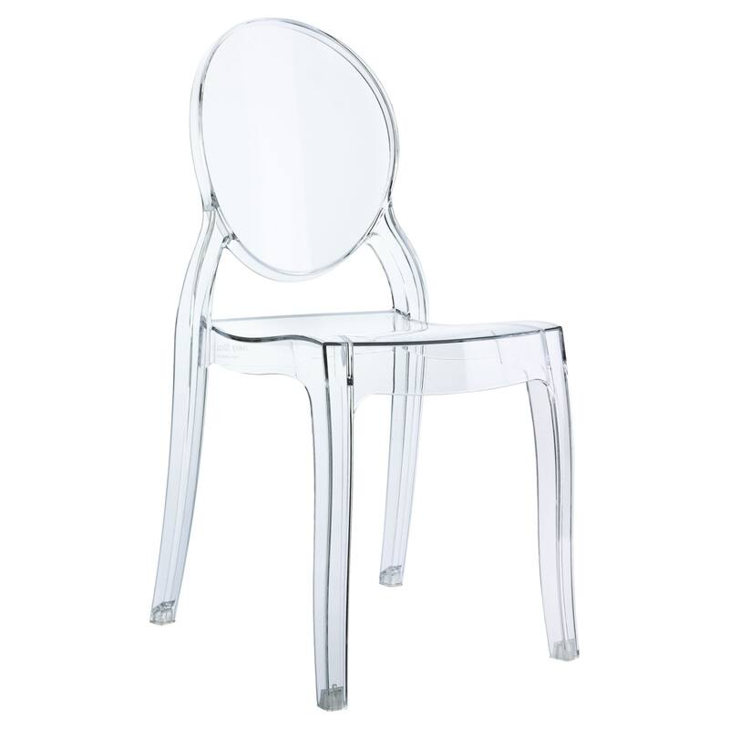 25" Stackable Outdoor Patio Kids Armless Chair