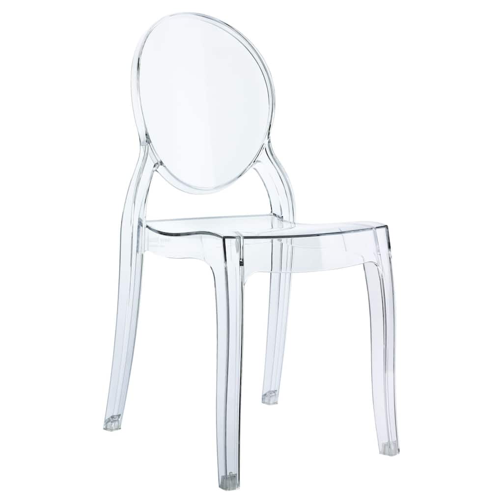 25" Stackable Outdoor Patio Kids Armless Chair