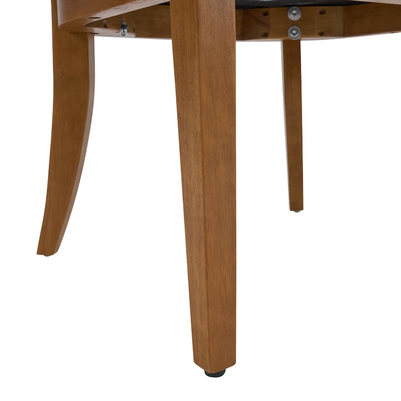 Christopher Knight Home - Upholstered Dining Arm Chair Set with High-Density Foam Padded Cushion & Curved Backrest - 23.62"W