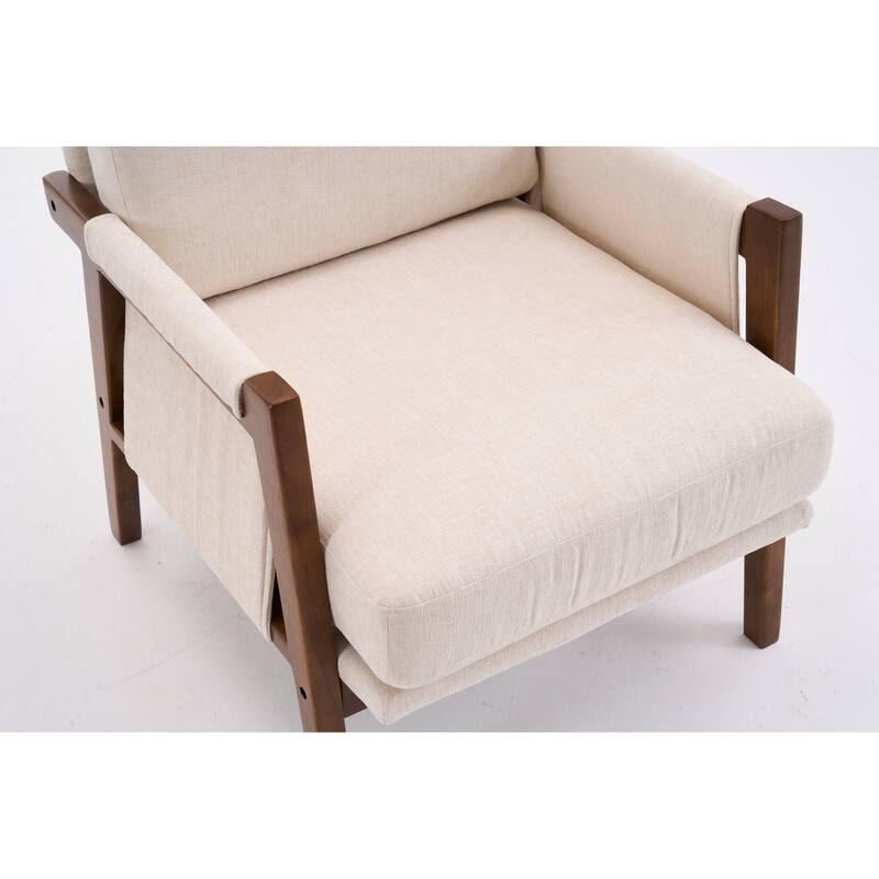 Mid-Century Modern Accent Chairs ,Modern Accent Chair,Chair with Soft Waist Cushion,Ergonomic Lounge Chairs