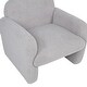 preview thumbnail 22 of 42, Stylish and Minimalist Single Sofa Chair with Arms and Pillow, Armchair, Accent Chair for Living Room, Bedroom, Study