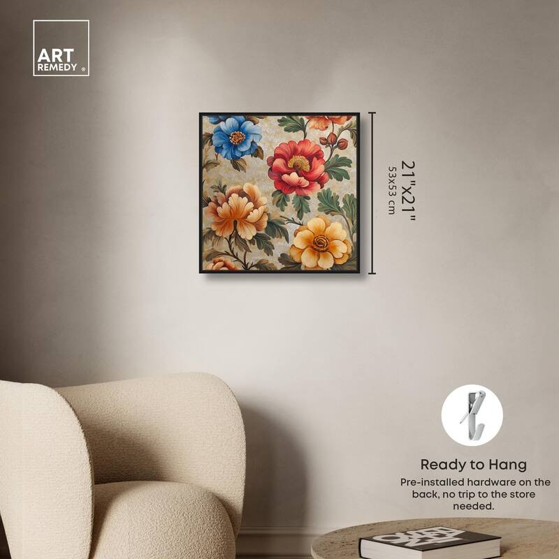Golden Gardenia I Canvas by Art Remedy