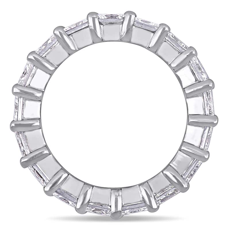 Miadora 5 3/5ct TDW Diamond Eternity Ring in White Platinum