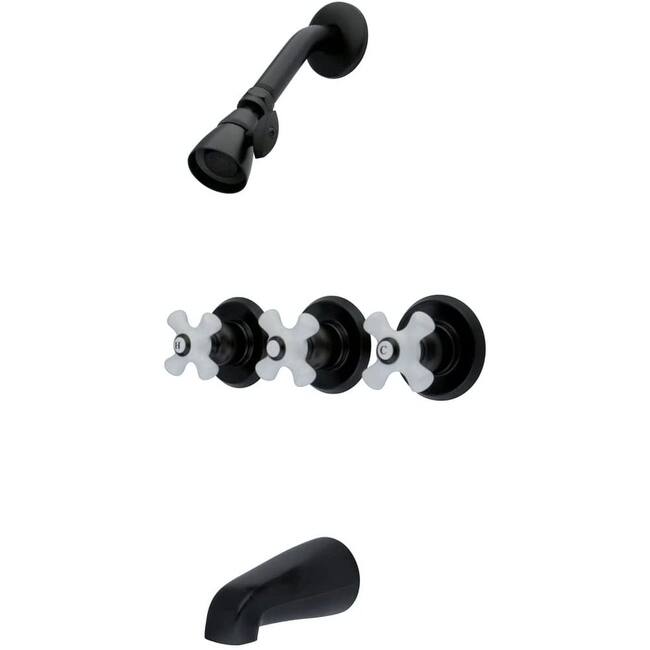 Kingston Brass Victorian Tub and Shower Trim Package with 1.8 GPM
