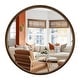 preview thumbnail 15 of 80, Classic Wooden Frame Farmhouse Round Wall Mirror