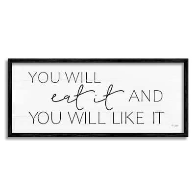 Stupell Eat & Like It Rustic Kitchen Phrase Sign Framed Wall Art, Design by Jaxn Blvd. - Off-White