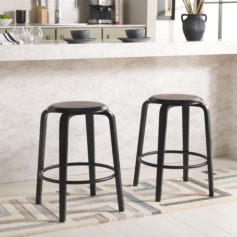 SAFAVIEH Home Luella 26-inch Counter Stool [SET of 2] - 23"Wx23"Dx26"H