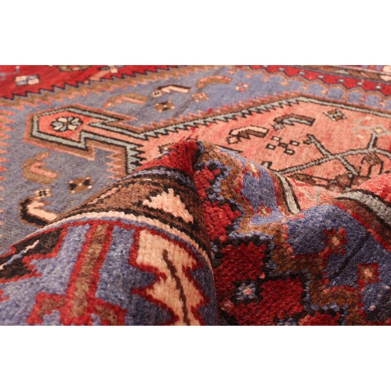 ECARPETGALLERY Hand-knotted Andelz Dark Red Wool Rug - 4'2 x 7'9