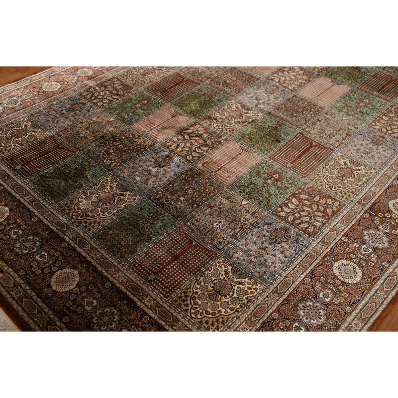 Florl Handmade Qum Persian Area Rug - 6'5"x 9'7"