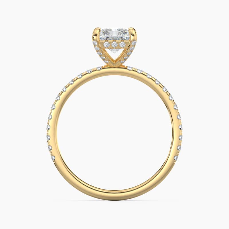 Auriya 14k Gold Lab Grown Radiant Diamond Luxe Hidden Halo Engagement Ring 1.00 to 5.00 ct. tw. (F-G, VS)