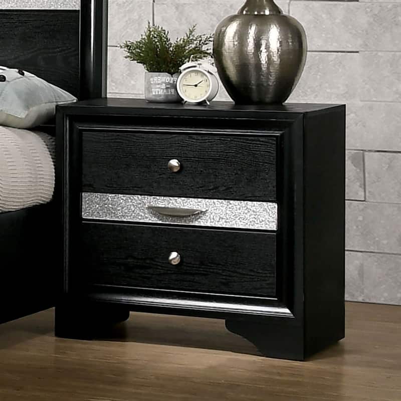 Accents Hidden Jewelry Drawer Nickel Round Knob Bedside Table