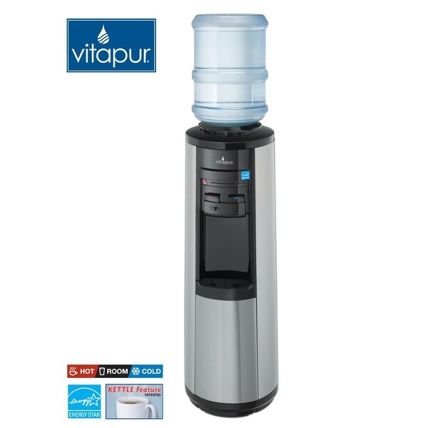Vitapur VWD5446BLS Stainless Steel Hot Cold Water Dispenser stainless steel blac