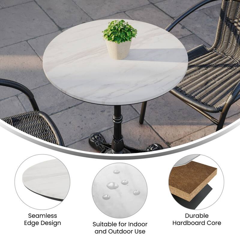 Commercial HPL Wrapped Seamless Scratch and Stain Resistant Tabletop