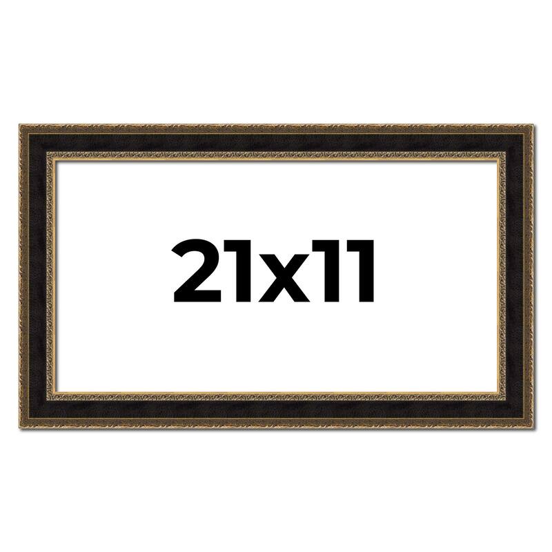 21x11 Frame Gold Antique Vintage Sold Wood Picture Frame | 1.75 Inch