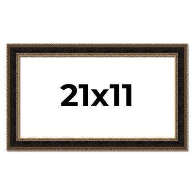 21x11 Frame Gold Antique Vintage Sold Wood Picture Frame | 1.75 Inch