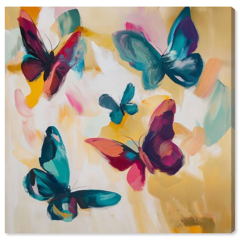 Wings in Waltz I Canvas by Art Remedy, Gallery Wrapped - 40" x 40"