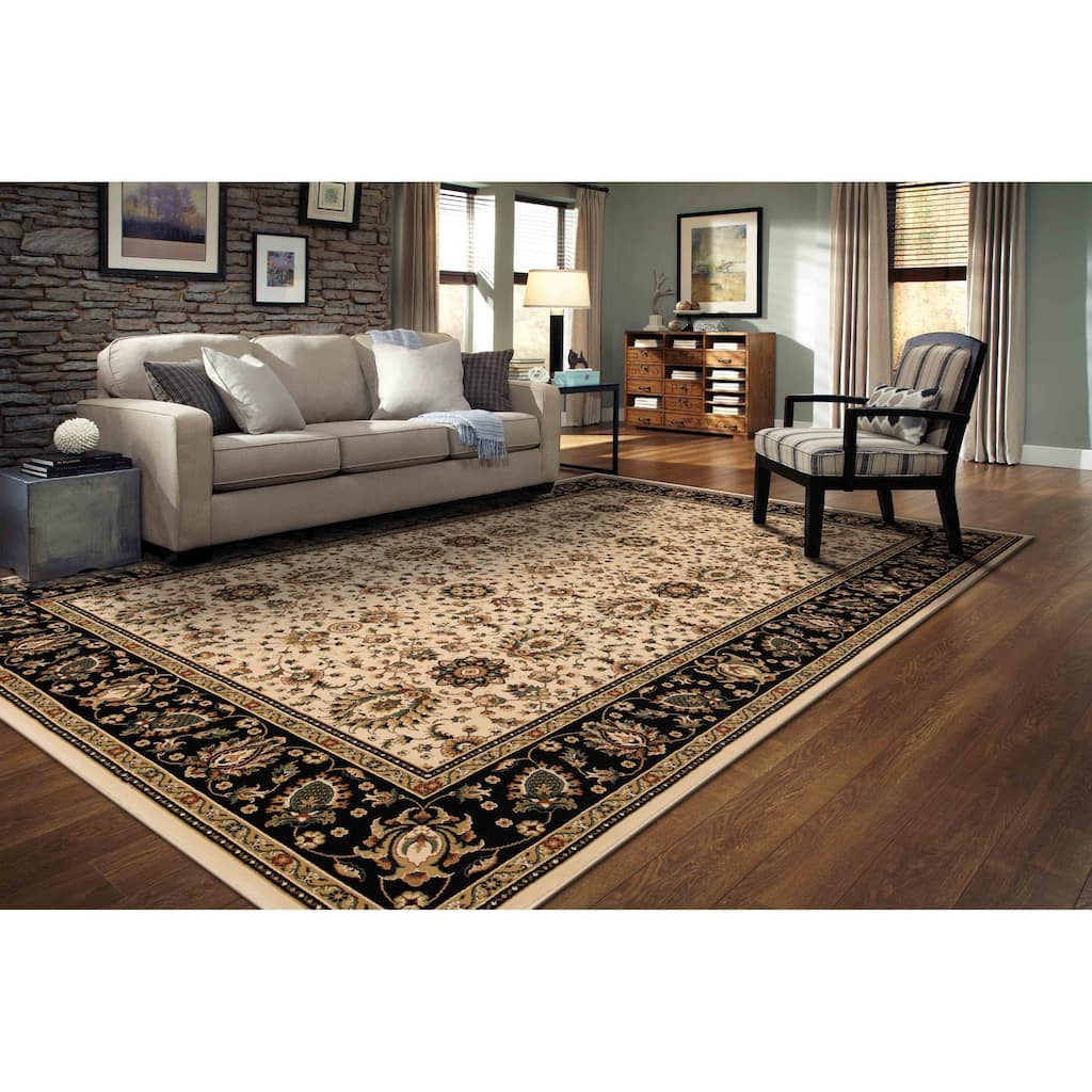 Izmir Collection Multicolor Floral/Botanical Area Rug