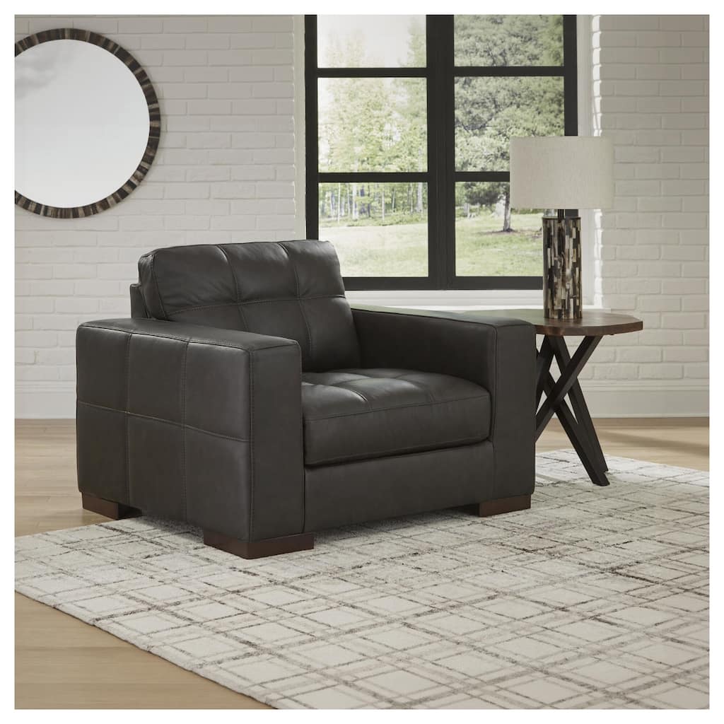 Signature Design by Ashley Luigi Thunder Oversized Chair - 50"W x 41"D x 35"H