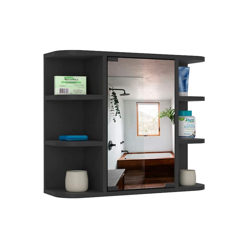 Medicine Cabinet, Six External Shelves Mirror