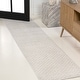 preview thumbnail 24 of 23, JONATHAN Y Sofia High-Low Modern Minimalist Checkered Monotone Ivory/Cream Indoor/Outdoor Rug