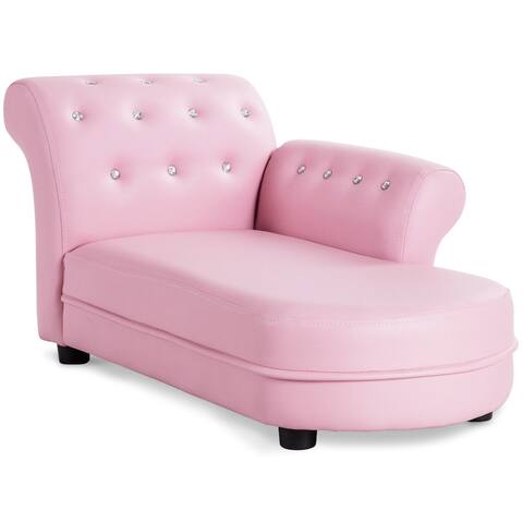 Armrest Relax Chaise Lounge Kids Sofa - 32.5''x 18'' x 16.5"(L x W x H)