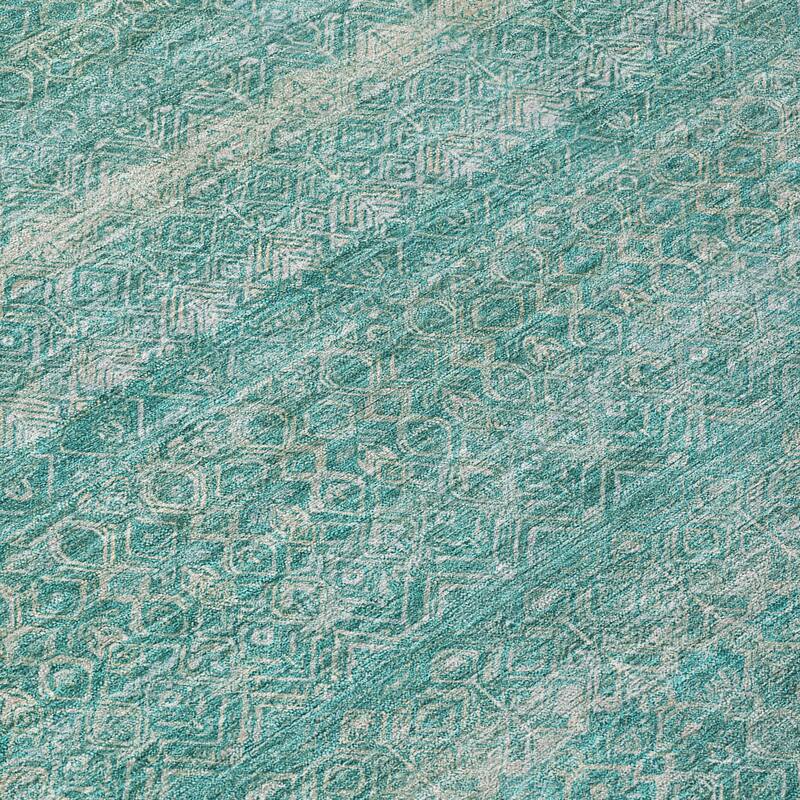 HomeRoots Striped Transitional Rectangle Outdoor Rug
