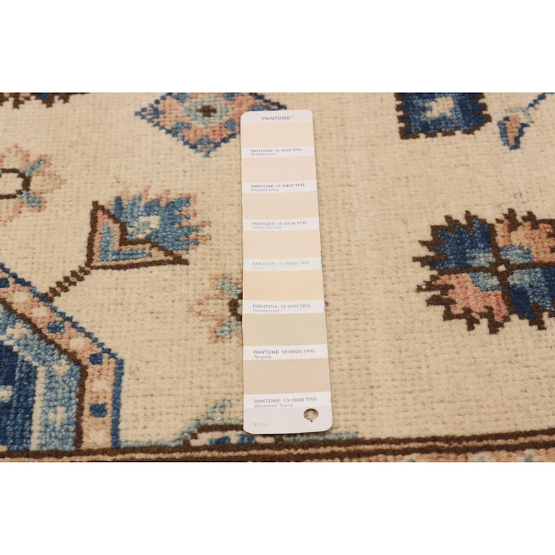 ECARPETGALLERY Hand-knotted Finest Ghazni Cream Wool Rug - 6'6 x 9'8