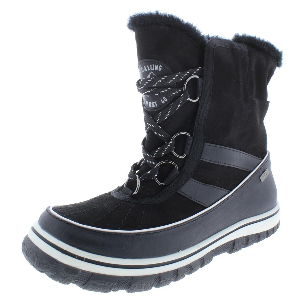 Shop Steve Madden Womens Natasha Winter Boots Faux Suede Cold