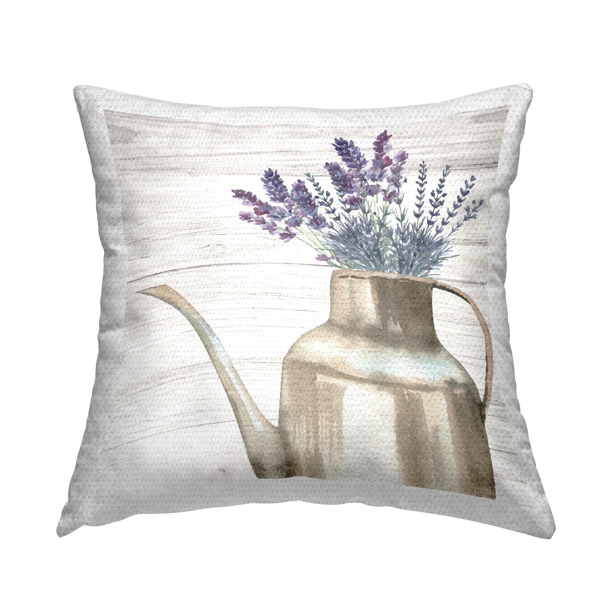 Stupell Lavender Herbs Country Vase Printed Outdoor Throw Pillow Design by ND Art