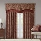 preview thumbnail 29 of 35, Madison Park Aubrey Jacquard Window Rod Pocket Valance with Beads - 50 x 18"