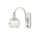 Option White and Polished Chrome / Clear Deco Swirl