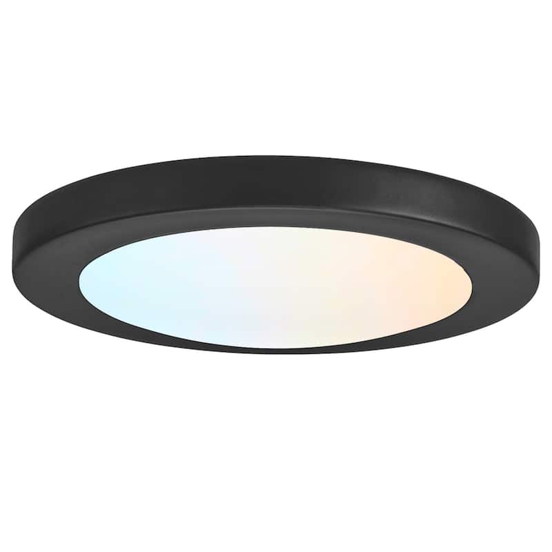 Design House 589754 Paxton 7" Wide Integrated LED Flush Mount Bowl - Matte Black