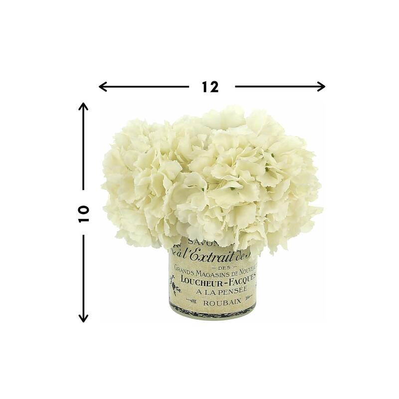 Hydrangea Arrangement in a Glass Vase