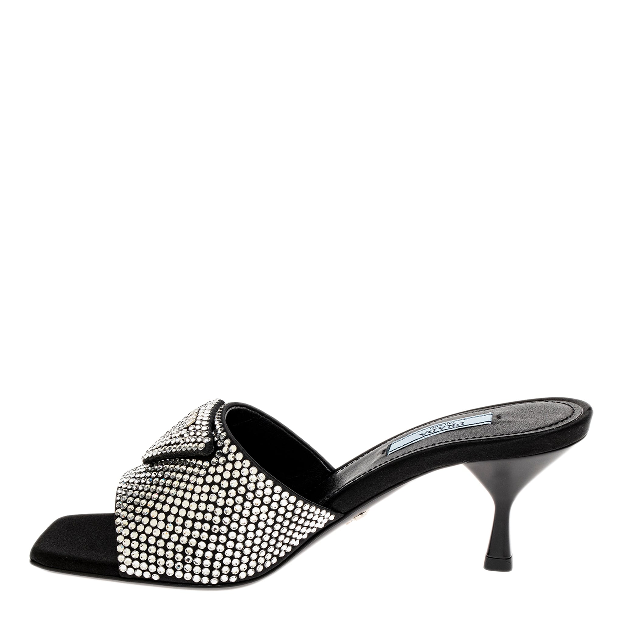 Prada Crystal Embellished Mules - Overstock - 43005289