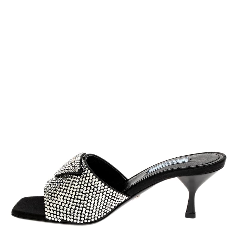 Prada Crystal Embellished Mules