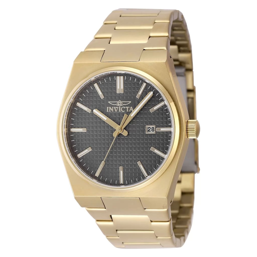 Invicta Men's 48397 Speedway Quartz 3 Hand Charcoal Dial Watch