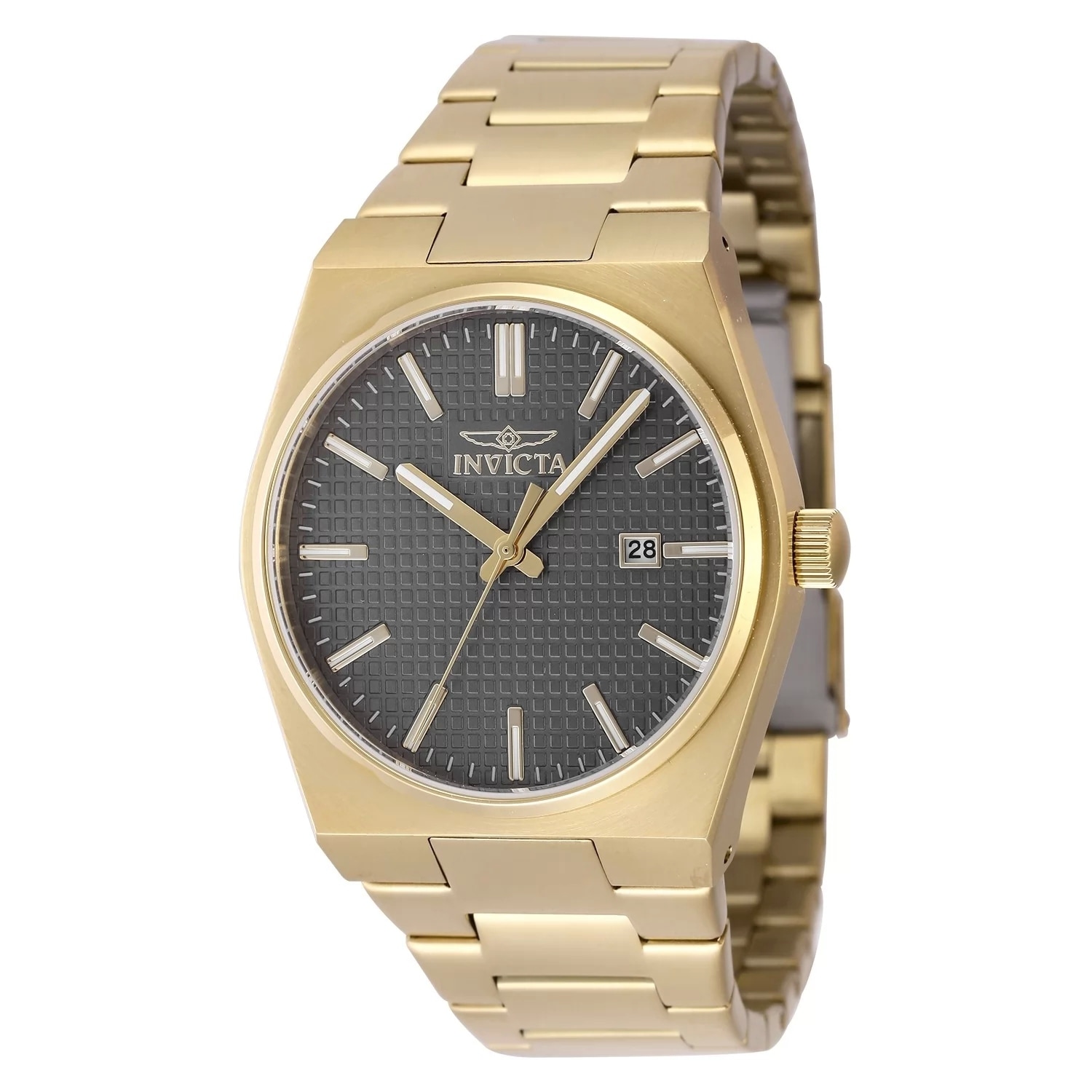 Invicta Men's 48397 Speedway Quartz 3 Hand Charcoal Dial Watch