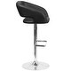 preview thumbnail 53 of 98, Chrome Upholstered Height-adjustable Rounded Mid-back Barstool