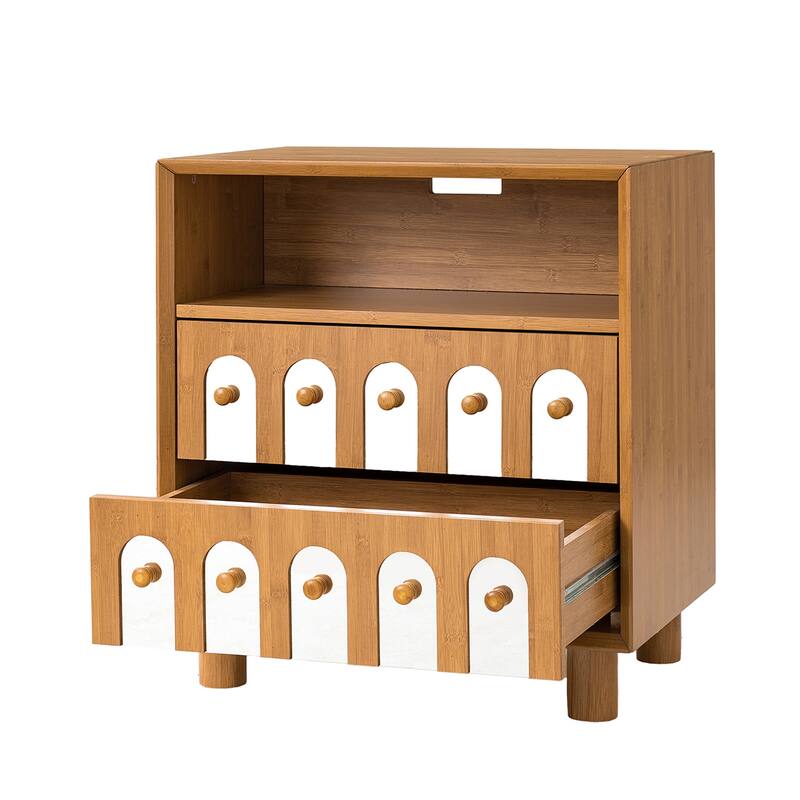 Two Drawers Nightstand